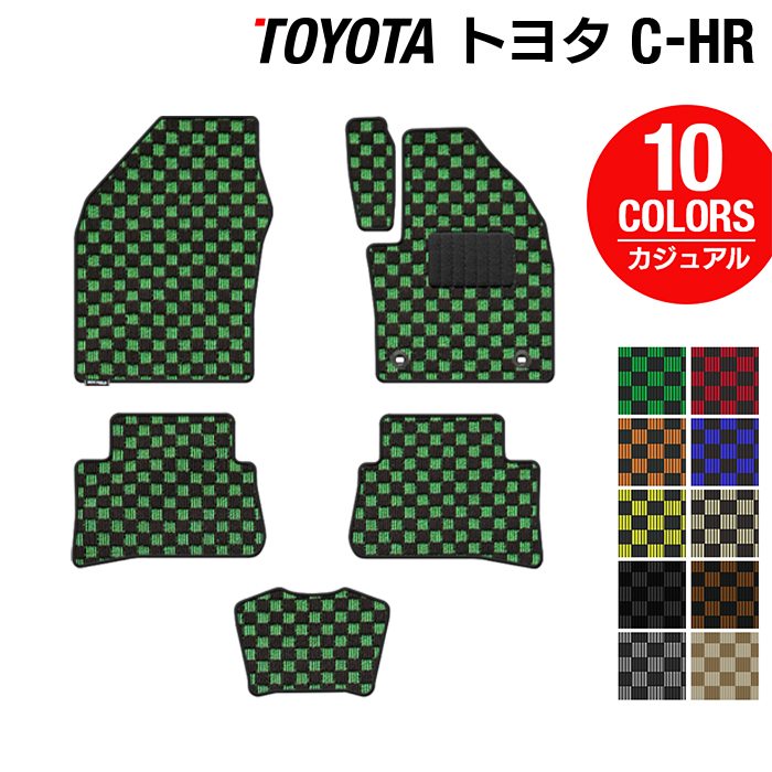 トヨタ C-HR フロアマット ◆カジュアルチェック 日本製 HOTFIELD