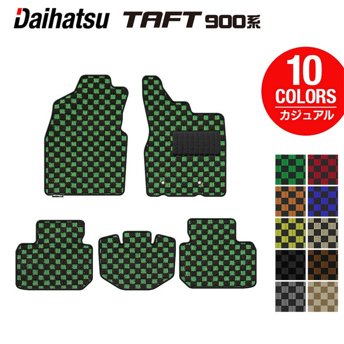 ダイハツ 新型 タフト 900系 フロアマット ◆カジュアルチェック 日本製 HOTFIELD