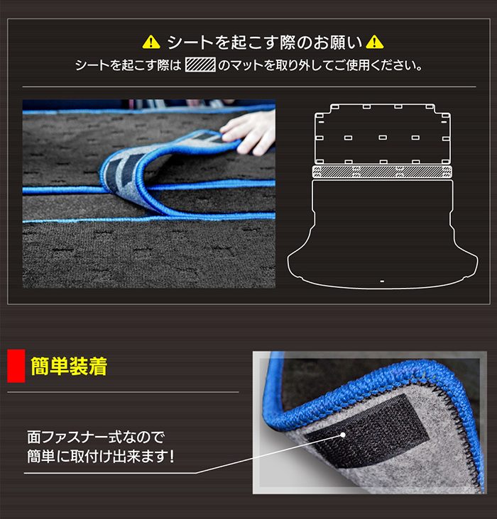 トヨタ 新型 GR86 ZN系 ラゲッジルームマット ◆カーボンファイバー調 リアルラバー 送料無料 日本製 HOTFIELD