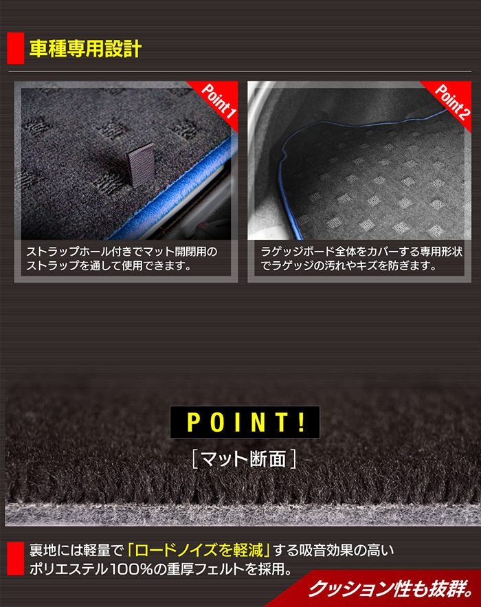 トヨタ 新型 GR86 ZN系 ラゲッジルームマット 送料無料 日本製 HOTFIELD