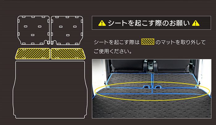 ダイハツ 新型 アトレー S7系 ラゲッジルームマット 送料無料 日本製 HOTFIELD