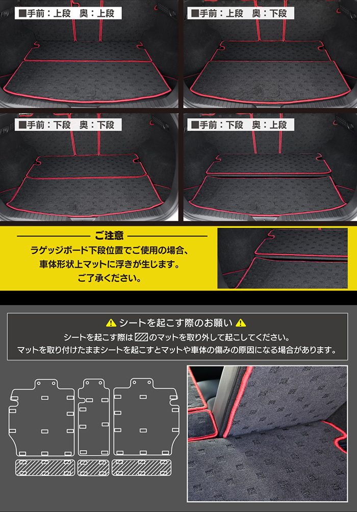 マツダ CX-5 cx5 KF系 ラゲッジルームマット カーボンファイバー調 リアルラバー 送料無料 日本製 HOTFIELD