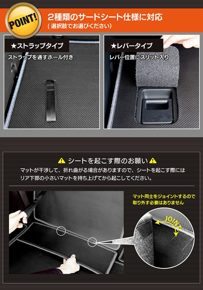 マツダ CX-8 KG系 ラゲッジルームマット カーボンファイバー調 リアルラバー 送料無料 日本製 HOTFIELD