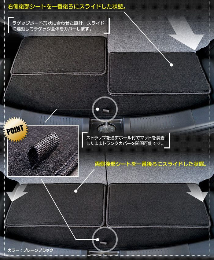 マツダ フレア MJ55S MJ95S フロアマット+トランクマット ラゲッジマット ◆ジェネラル 日本製 HOTFIELD