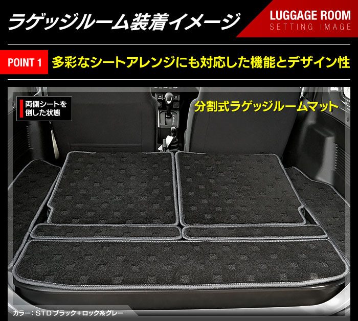 スズキ 新型 ジムニー ラゲッジルームマット ジムニーシエラ JB64W JB74W ◆ 送料無料 日本製 HOTFIELD