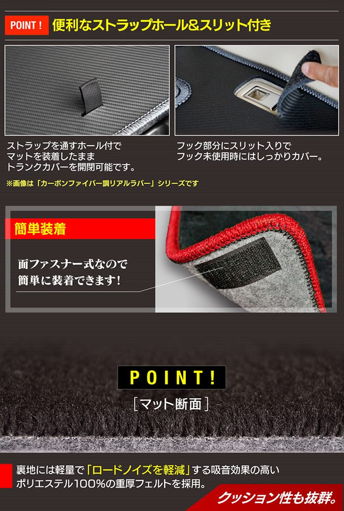 トヨタ ランドクルーザー 300系 ランクル300 7人乗 ラゲッジルームマット 送料無料 日本製 HOTFIELD