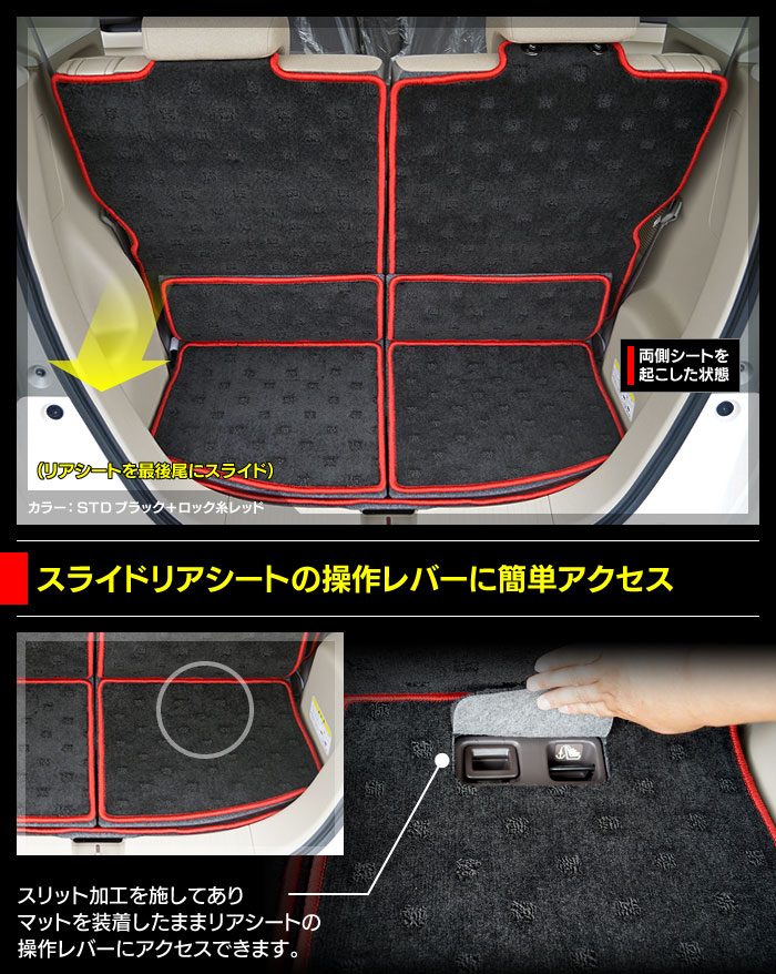 ホンダ N-BOX / NBOX カスタム ラゲッジルームマット JF3 JF4 ラゲッジルームマット 送料無料 日本製 HOTFIELD