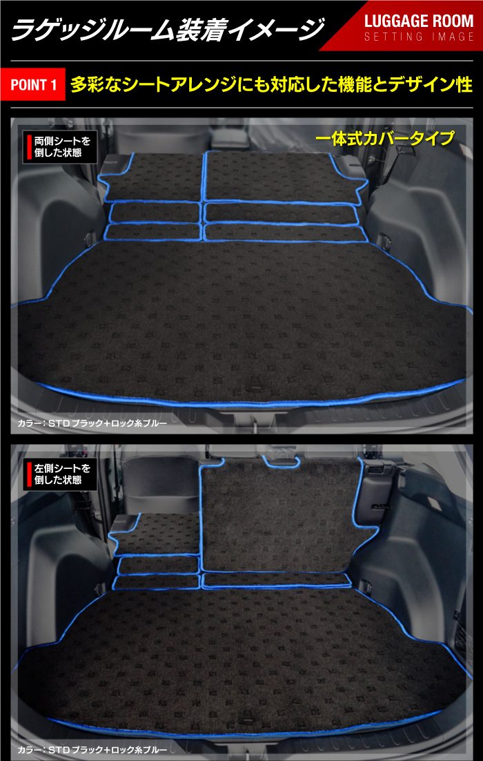 トヨタ RAV4 50系 ラゲッジルームマット 送料無料 日本製 HOTFIELD