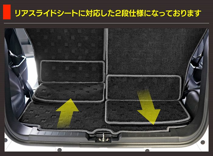 スバル ステラ LA850F LA860F ラゲッジルームマット 送料無料 日本製 HOTFIELD
