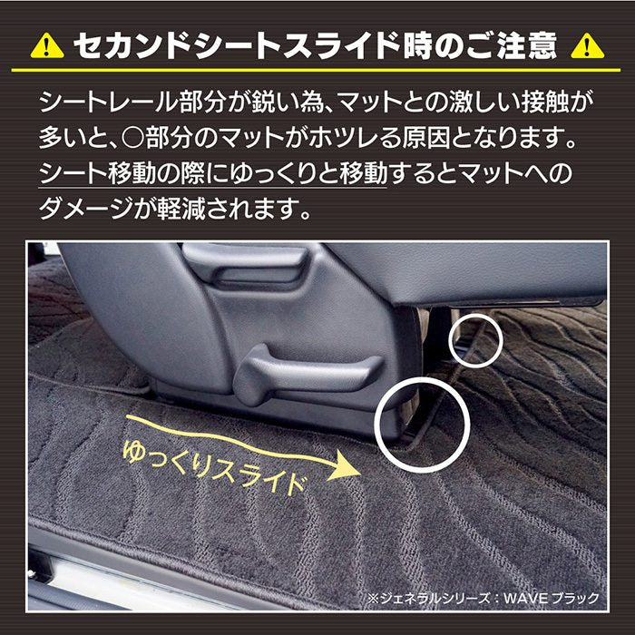 ホンダ ステップワゴン セカンドラグマット スパーダ RP系 2015年4月～2022年4月モデル対応 ◆シャギーラグ調 日本製 HOTFIELD