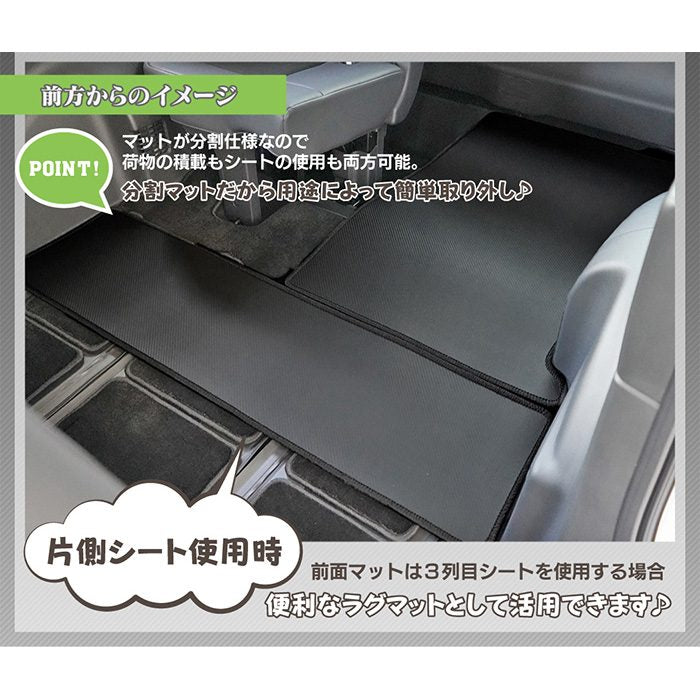 ホンダ ステップワゴン 新型対応 RP6/RP7/RP8 スパーダ エアー e:HEV ラゲッジカバーマット ◆カーボンファイバー調 リアルラバー 日本製 HOTFIELD
