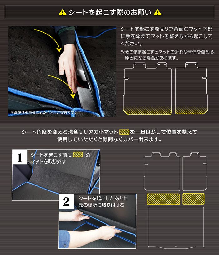 ホンダ 新型 ヴェゼル VEZEL RV系 2024年4月～モデルにも対応 ラゲッジルームマット カーボンファイバー調 リアルラバー 送料無料 日本製 HOTFIELD