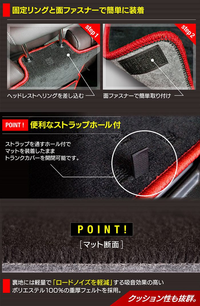 ホンダ 新型 ヴェゼル VEZEL RV系 2024年4月～モデルにも対応 ラゲッジルームマット 送料無料 日本製 HOTFIELD