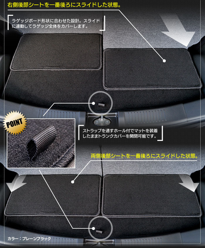 スズキ ワゴンR MH35S MH55S MH85S MH95S フロアマット+トランクマット ラゲッジマット ◆ジェネラル 日本製 HOTFIELD