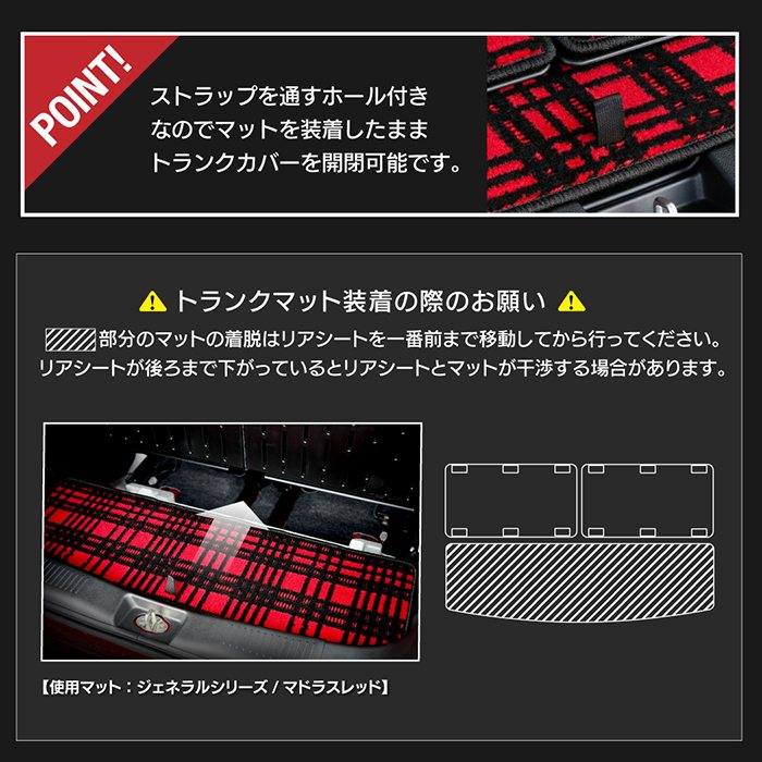 スズキ 新型 ワゴンRスマイル MX系ラゲッジルームマット ◆カーボンファイバー調 リアルラバー 送料無料 日本製 HOTFIELD