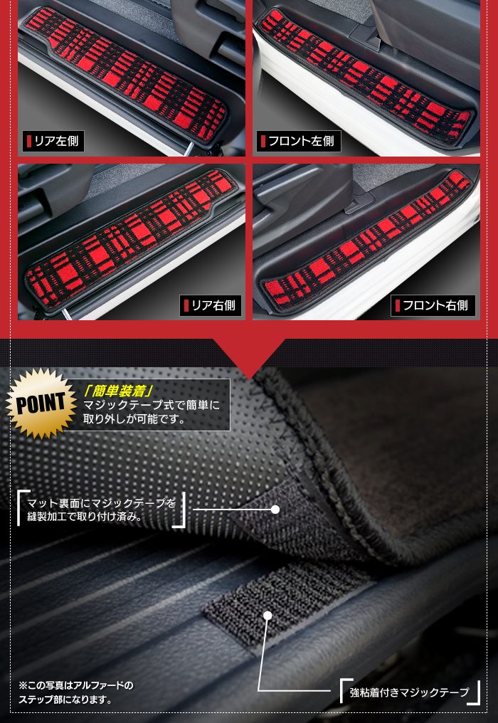 日産 セレナ C27 e-POWER サイドステップマット ◆ジェネラル◆ 日本製 HOTFIELD