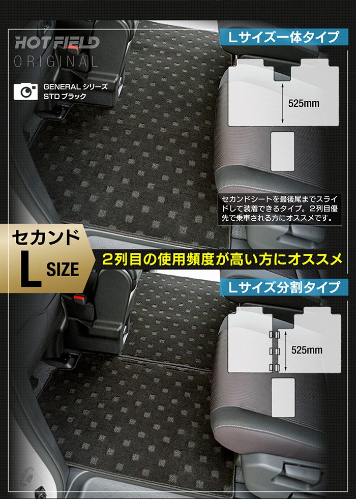 日産 新型対応 セレナ C28系 (ガソリン車) セカンドラグマット ◆ジェネラル 日本製 HOTFIELD