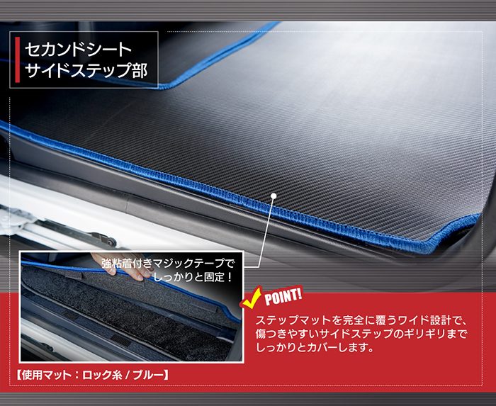 スズキ 新型 ランディ 90系 セカンドラグマット ◆カーボンファイバー調 リアルラバー 日本製 HOTFIELD