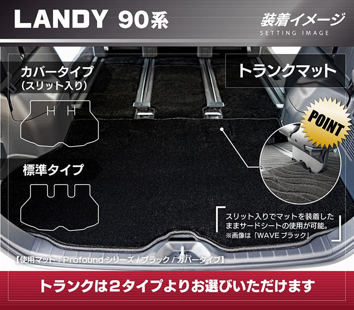 スズキ 新型 ランディ 90系 トランクマット ラゲッジマット ◆重厚Profound 日本製 HOTFIELD