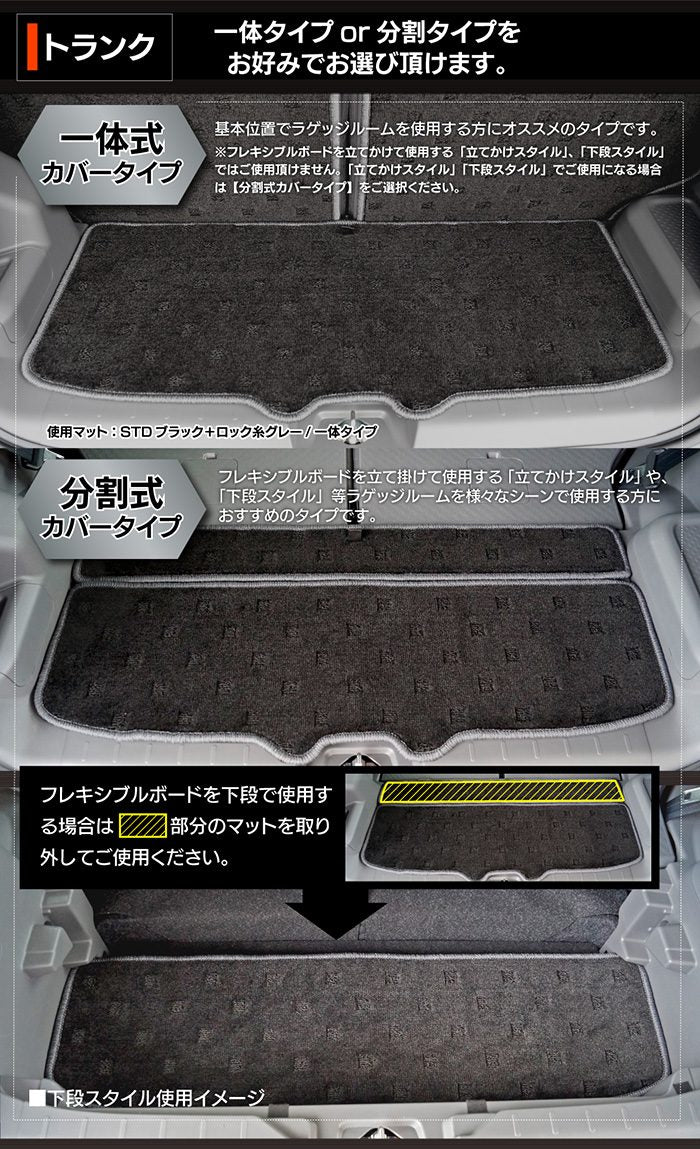 ダイハツ 新型 タフト 900系 ラゲッジルームマット 送料無料 日本製 HOTFIELD