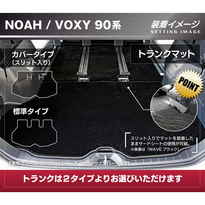 トヨタ 新型対応 ノア ヴォクシー 90系 2026年5月～対応 トランクマット ラゲッジマット ◆重厚Profound 日本製 HOTFIELD