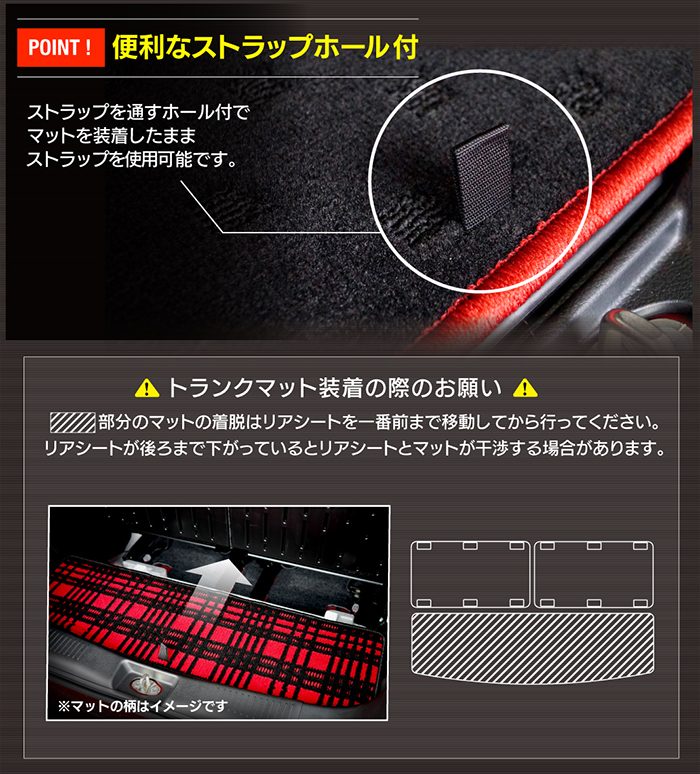 スズキ 新型 ワゴンRスマイル MX系ラゲッジルームマット 送料無料 日本製 HOTFIELD