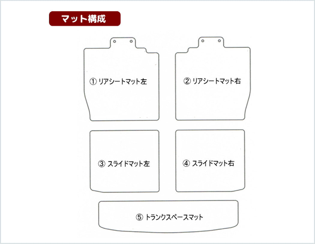 マツダ フレアクロスオーバー MS31S MS41S ■ ラゲッジルームマット ■ 送料無料 日本製 HOTFIELD