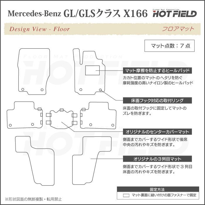 ベンツ GLクラス GLSクラス X166 右ハンドル用 ◆ジェネラル 日本製 HOTFIELD
