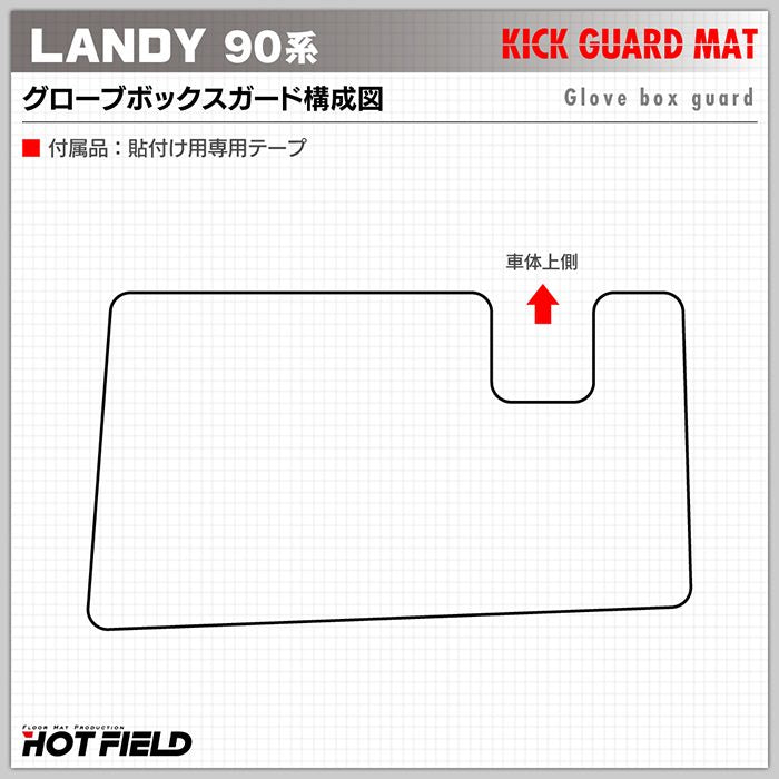 スズキ 新型 ランディ 90系 ドアトリムガード＋グローブボックスガード＋サイドカバーマット ◆キックガード 日本製 HOTFIELD