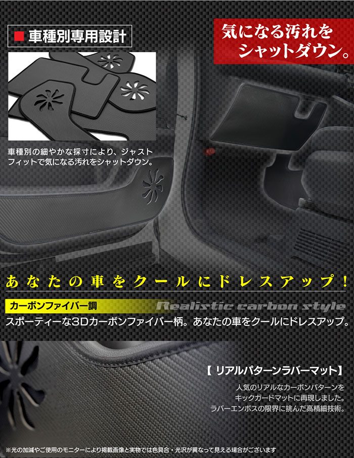 日産 ルークス 40系 ドアトリムガード+グローブボックスガード ◆キックガード 日本製 HOTFIELD