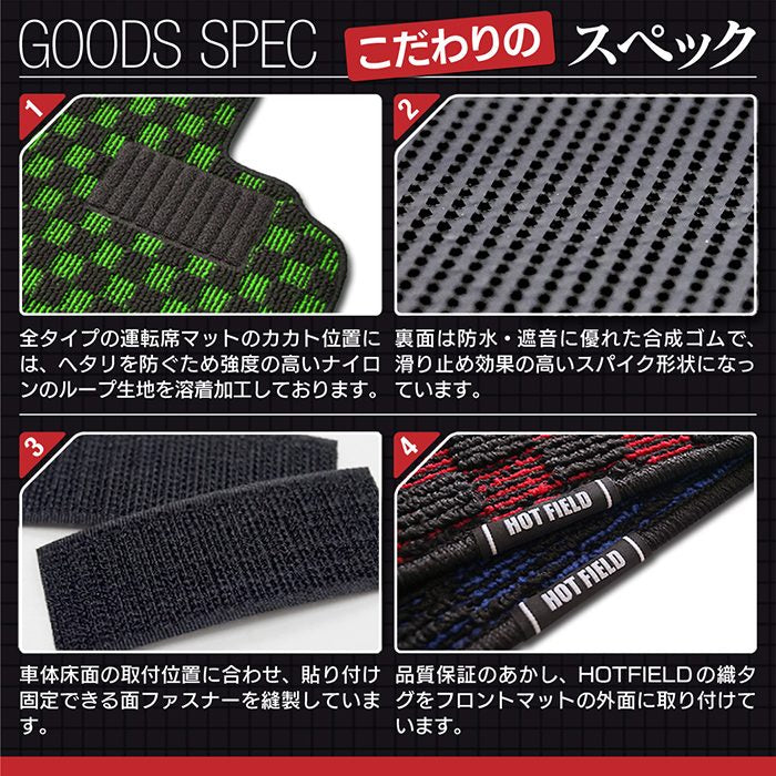 ベンツ Aクラス (W168) フロアマット ◆カジュアルチェック 日本製 HOTFIELD