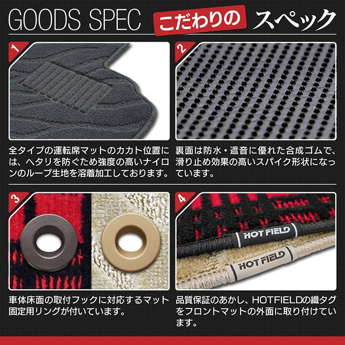 ベンツ Bクラス (W245) フロアマット+トランクマット ラゲッジマット ◆ジェネラル 日本製 HOTFIELD