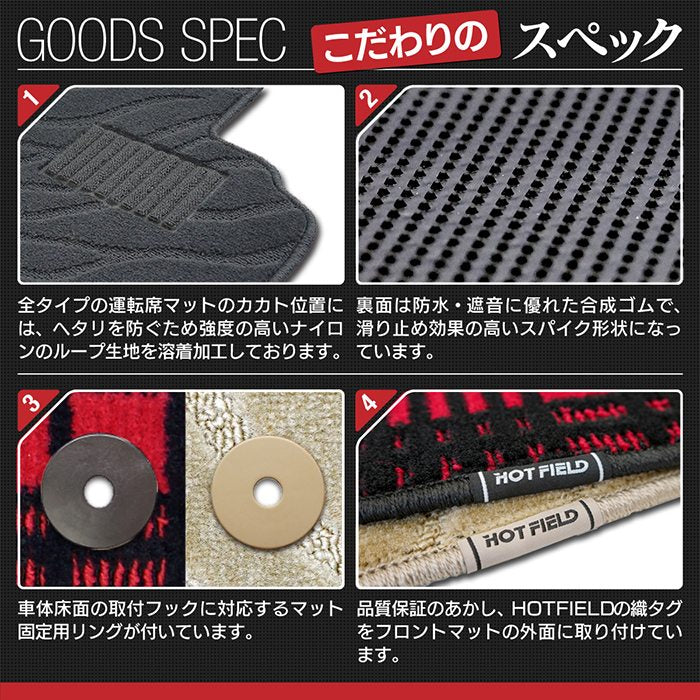 ポルシェ 911 (992) フロアマット+トランクマット ラゲッジマット ◆ジェネラル 日本製 HOTFIELD