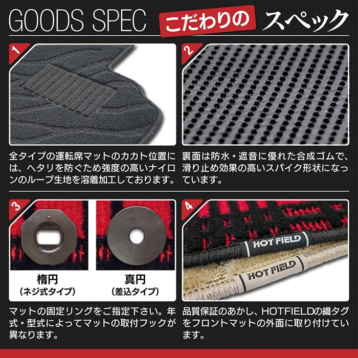 VW フォルクスワーゲン GOLF ゴルフ5 フロアマット+トランクマット ラゲッジマット ◆ジェネラル 日本製 HOTFIELD