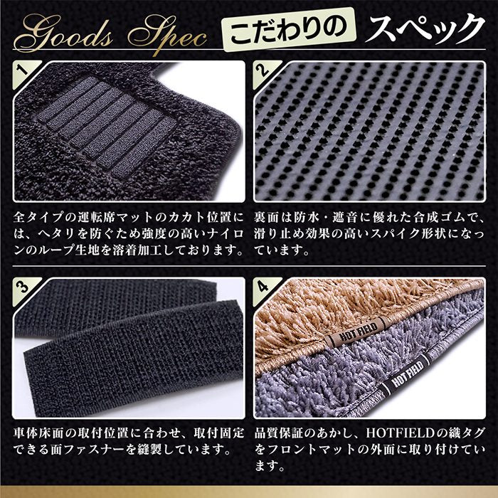 ベンツ Vクラス (W638) フロアマット ◆シャギーラグ調 日本製 HOTFIELD