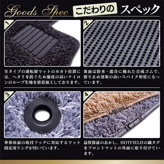 ベンツ Eクラス (W211) 4マチック フロアマット ◆シャギーラグ調 日本製 HOTFIELD