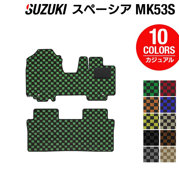 スズキ スペーシア スペーシアギア MK53S フロアマット ◆カジュアルチェック 日本製 HOTFIELD